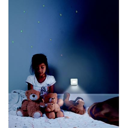 Ledvance - LED naktsgaisma ar krēslas sensoru LUNETTA LED/0,2W/230V