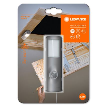 Ledvance - LED Navigation light with a sensor NIGHTLUX LED/0,35W/3xAAA IP54