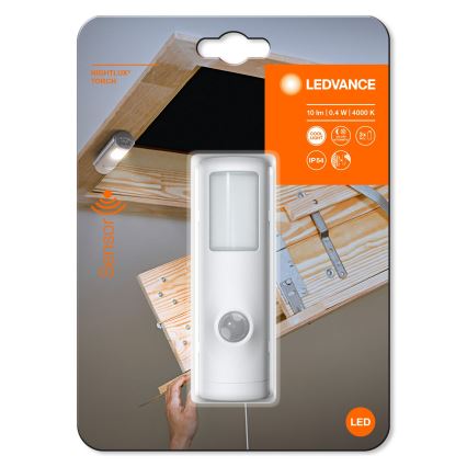 Ledvance - LED Navigācijas gaismeklis ar sensoru NIGHTLUX LED/0,35W/3xAAA IP54