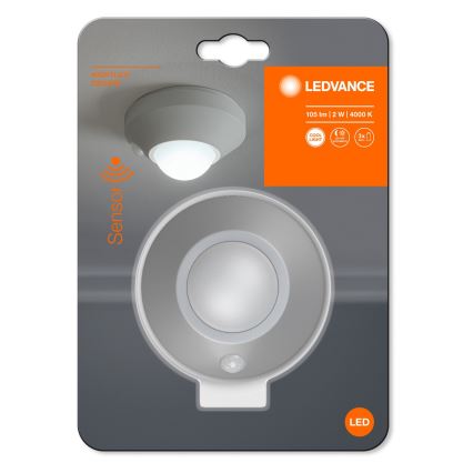 Ledvance - LED Orientēšanās lampa ar sensoru NIGHTLUX LED/1,7W/3xAAA 4000K