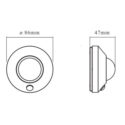 Ledvance - LED Orientēšanās lampa ar sensoru NIGHTLUX LED/1,7W/3xAAA 4000K