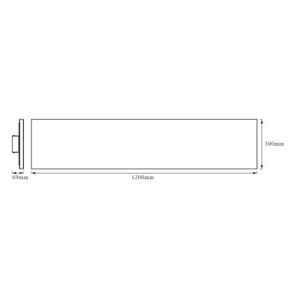 Ledvance - LED Pie virsmas stiprināms panelis FRAMELESS LED/40W/230V 3000K