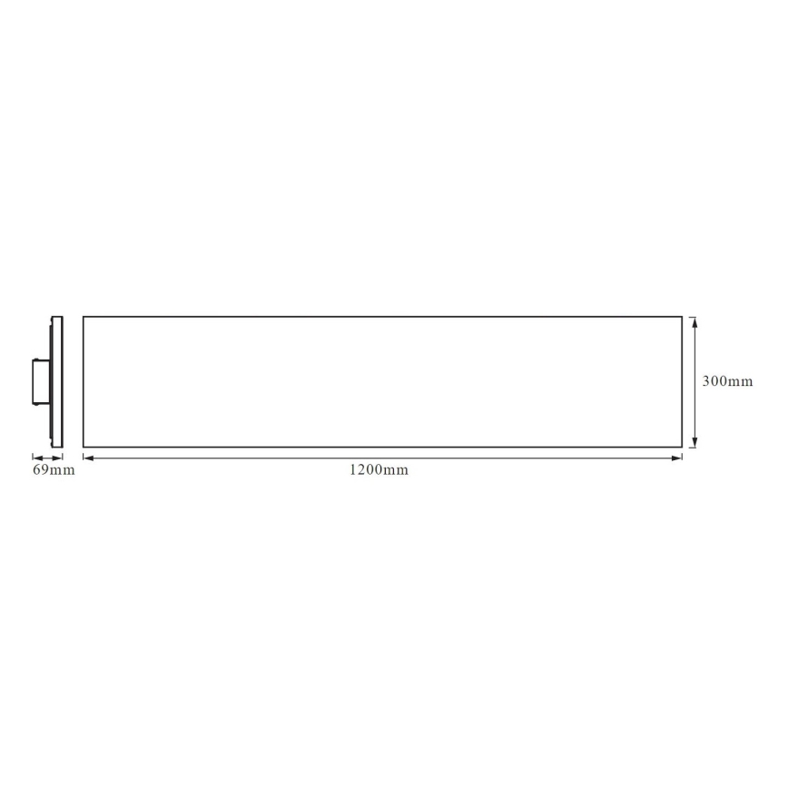 Ledvance - LED Pie virsmas stiprināms panelis FRAMELESS LED/40W/230V 3000K