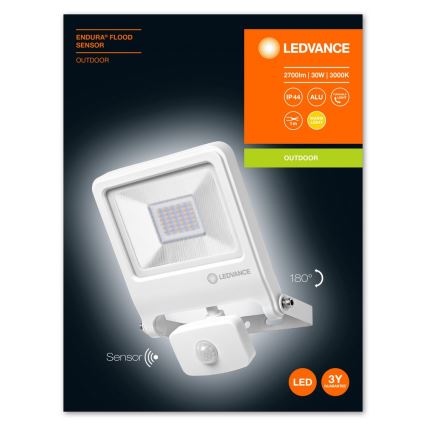 Ledvance - LED Plūdu gaismeklis ar sensoru ENDURA LED/30W/230V IP44