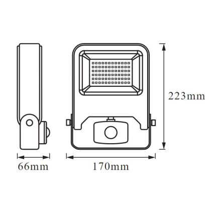 Ledvance - LED Plūdu gaismeklis ar sensoru ENDURA LED/30W/230V IP44