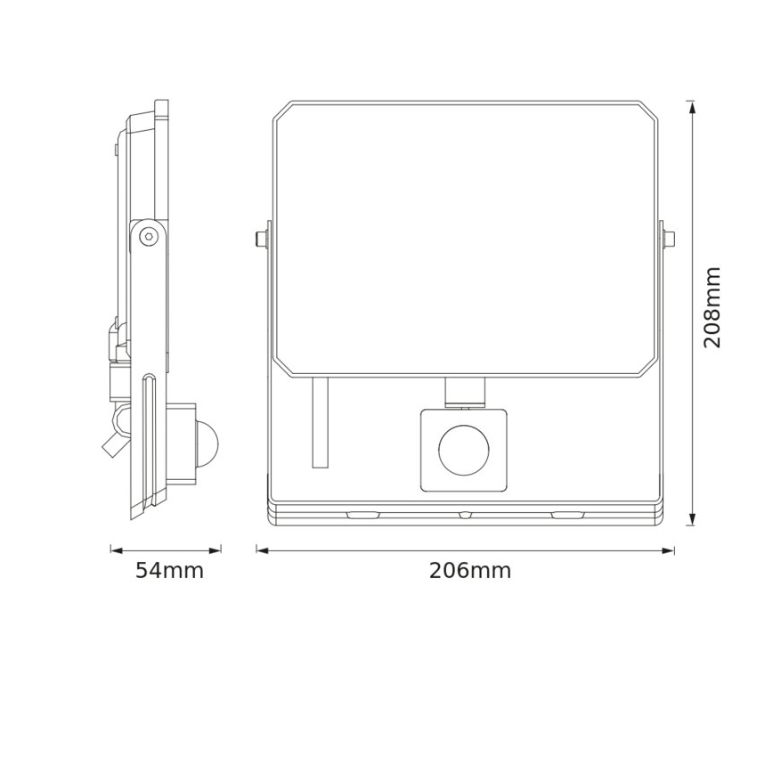 Ledvance - LED prožektors ar kustību sensoru FLOODLIGHT LED/50W/230V 4000K IP65