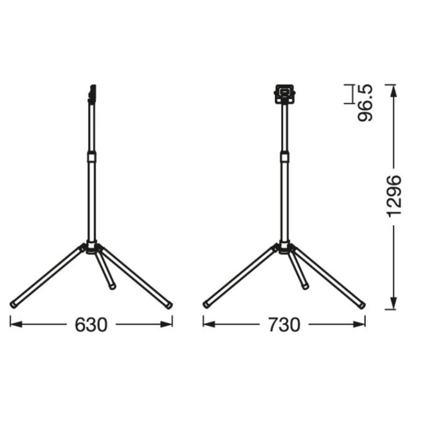 Ledvance - LED Āra prožektors ar rokturi WORKLIGHT TRIPOD LED/10W/230V 6500K IP65
