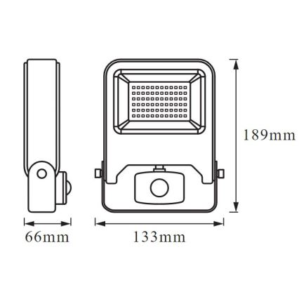 Ledvance - LED Prožektors ar sensoru ENDURA LED/20W/230V IP44