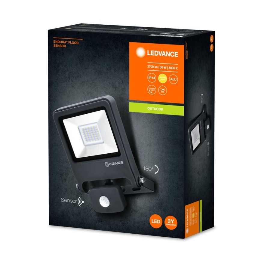 Ledvance - LED Prožektors ar sensoru ENDURA LED/30W/230V IP44