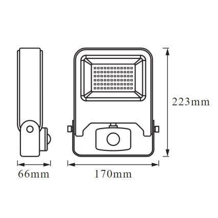 Ledvance - LED Prožektors ar sensoru ENDURA LED/30W/230V IP44