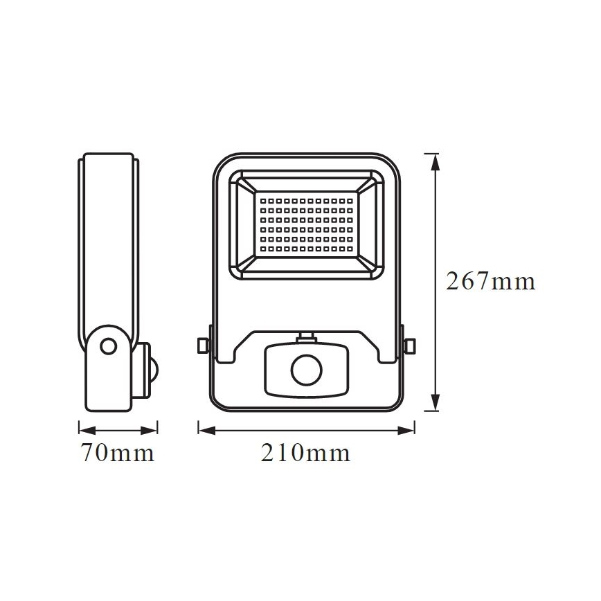 Ledvance - LED Prožektors ar sensoru ENDURA LED/50W/230V IP44
