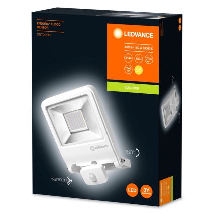 Ledvance - LED Prožektors ar sensoru ENDURA LED/50W/230V IP44