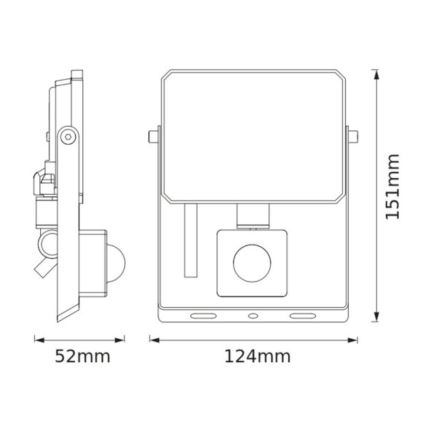 Ledvance - LED prožektors ar kustības un krēslas sensoru FLOODLIGHT LED/20W/230V 3000K IP65