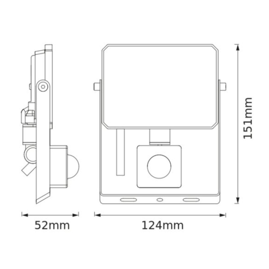 Ledvance - LED prožektors ar kustības un krēslas sensoru FLOODLIGHT LED/20W/230V 3000K IP65