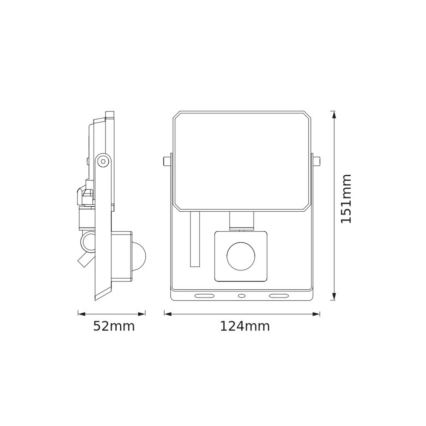 Ledvance - LED prožektors ar kustības un krēslas sensoru FLOODLIGHT LED/20W/230V 4000K IP65