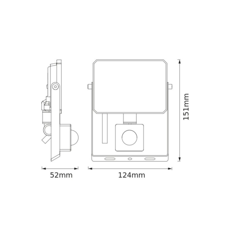Ledvance - LED prožektors ar kustības un krēslas sensoru FLOODLIGHT LED/20W/230V 4000K IP65