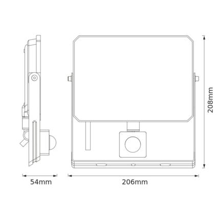 Ledvance - LED prožektors ar kustības un krēslas sensoru FLOODLIGHT LED/50W/230V 3000K IP65