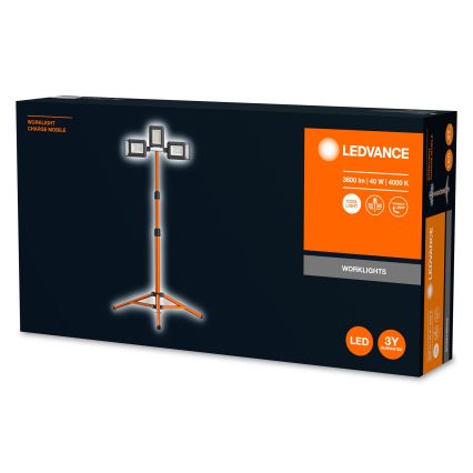 Ledvance - LED Prožektors ar statīvu TRIPOD 1xLED/30W/230V + 2xLED/5W IP65