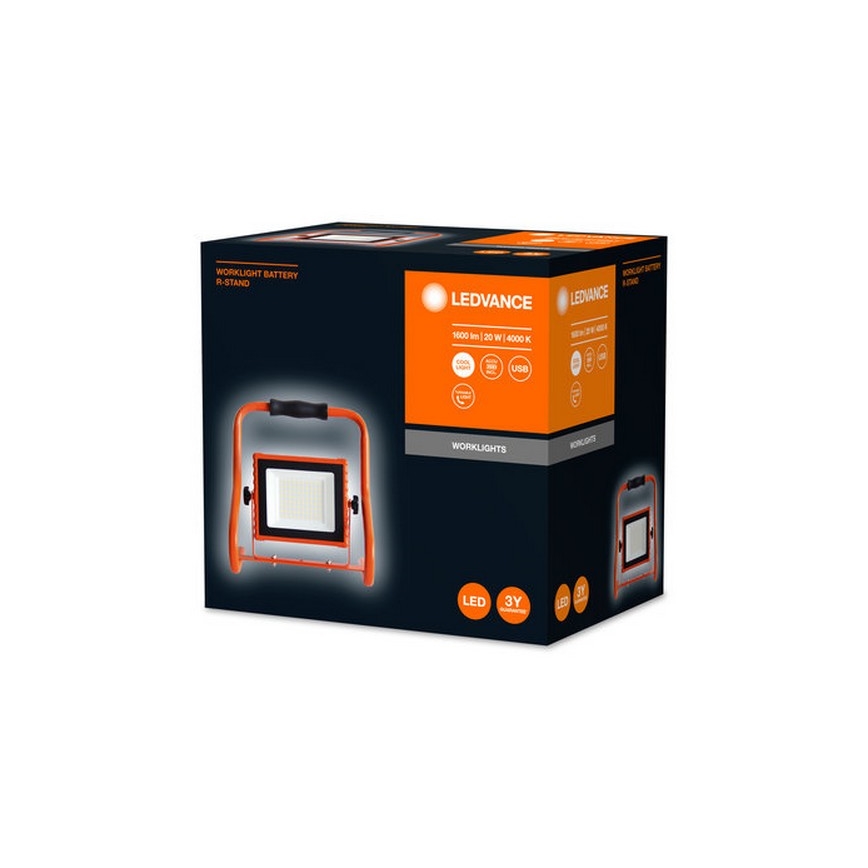 Ledvance - LED Prožektors R-STAND LED/20W/5V 2200 mAh IP44