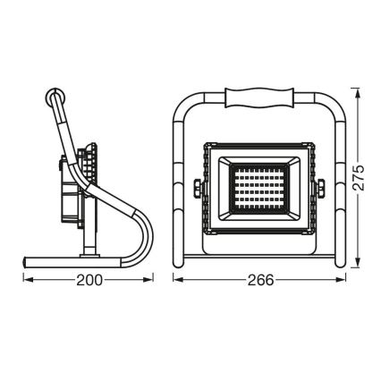 Ledvance - LED Prožektors R-STAND LED/20W/5V 2200 mAh IP44
