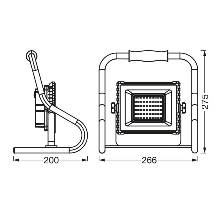 Ledvance - LED Prožektors R-STAND LED/20W/5V 2200 mAh IP44