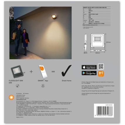 Ledvance - LED Prožektors SMART+ FLOOD LED/50W/230V IP65 Wi-Fi