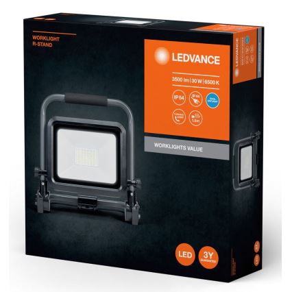 Ledvance - LED Āra prožektors WORKLIGHT R-STAND LED/30W/230V 6500K IP54