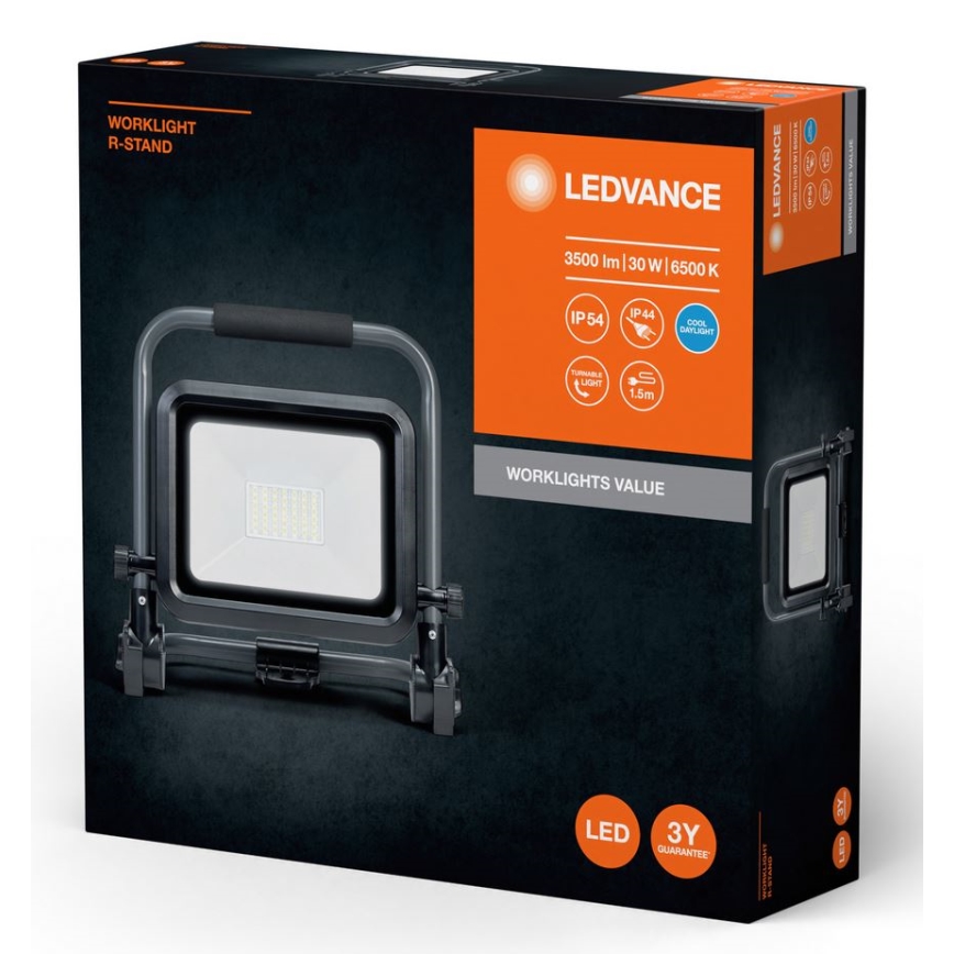 Ledvance - LED Āra prožektors WORKLIGHT R-STAND LED/30W/230V 6500K IP54