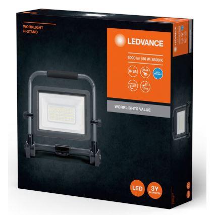 Ledvance - LED Āra prožektors WORKLIGHT R-STAND LED/50W/230V 6500K IP65