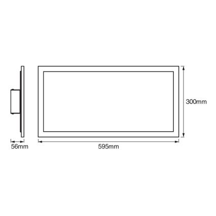 Ledvance - LED aptumšojams griestu gaismeklis SMART+ PLANON LED/22W/230V 30x60 cm Wi-Fi
