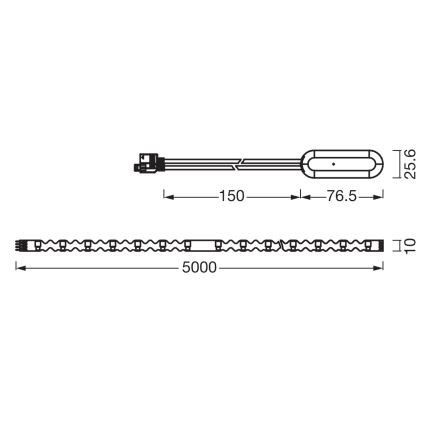 Ledvance - LED RGB aptumšojama FLEX sloksne 5m LED/10W/230V + tālvadības pults