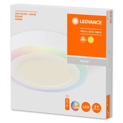 Ledvance - LED RGB Aptumšojama griestu lampa LED/38W/230V + tālvadības pults