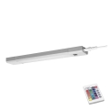 Ledvance - LED RGB Aptumšojama virtuves zem skapīša lampa SLIM LED/8W/230V + tālvadības pults