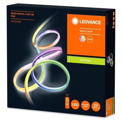 Ledvance - LED RGB Aptumšojams griestu gaismeklis FLEX 5m LED/23W/230V IP44 + tālvadības pults