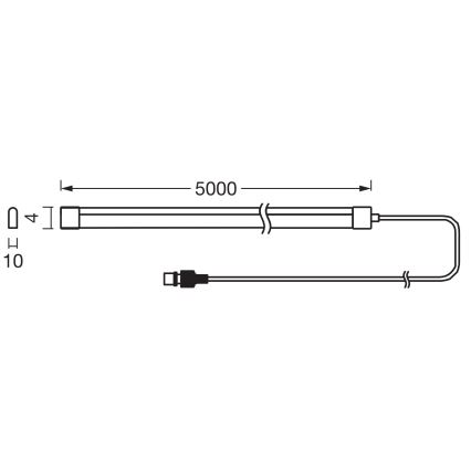 Ledvance - LED RGB regulējama saules lente FLEX MAGIC 5m LED/1,6W/5V + tālvadības pults