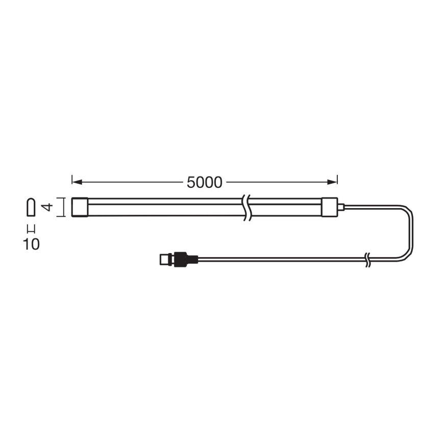 Ledvance - LED RGB regulējama saules lente FLEX MAGIC 5m LED/1,6W/5V + tālvadības pults
