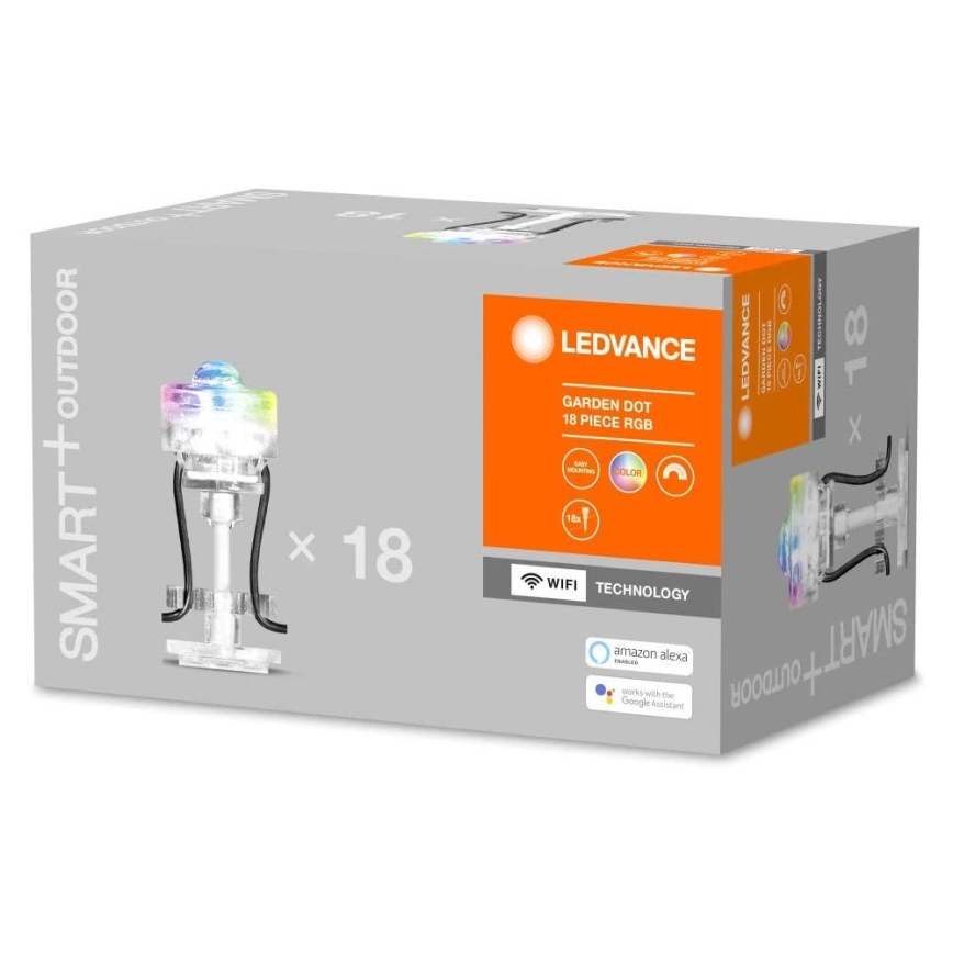 Ledvance - LED RGB Āra dekoratīvā gaismeklis SMART+ DOT 18xLED/4W/230V IP65 Wi-Fi