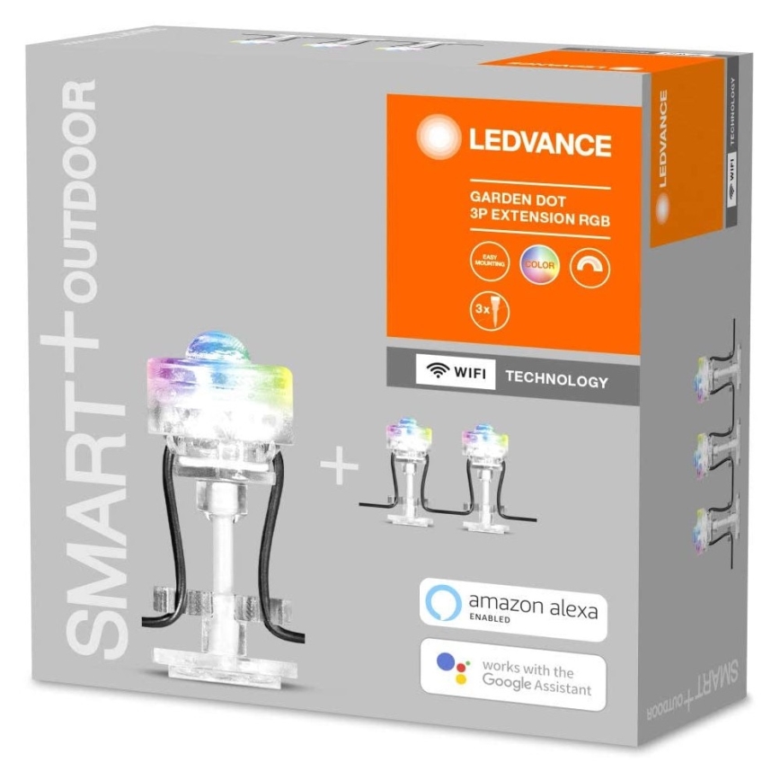 Ledvance - LED RGB Āra pagarinātāja komplekts SMART+ DOT 3xLED/0,7W/230V IP65 Wi-Fi
