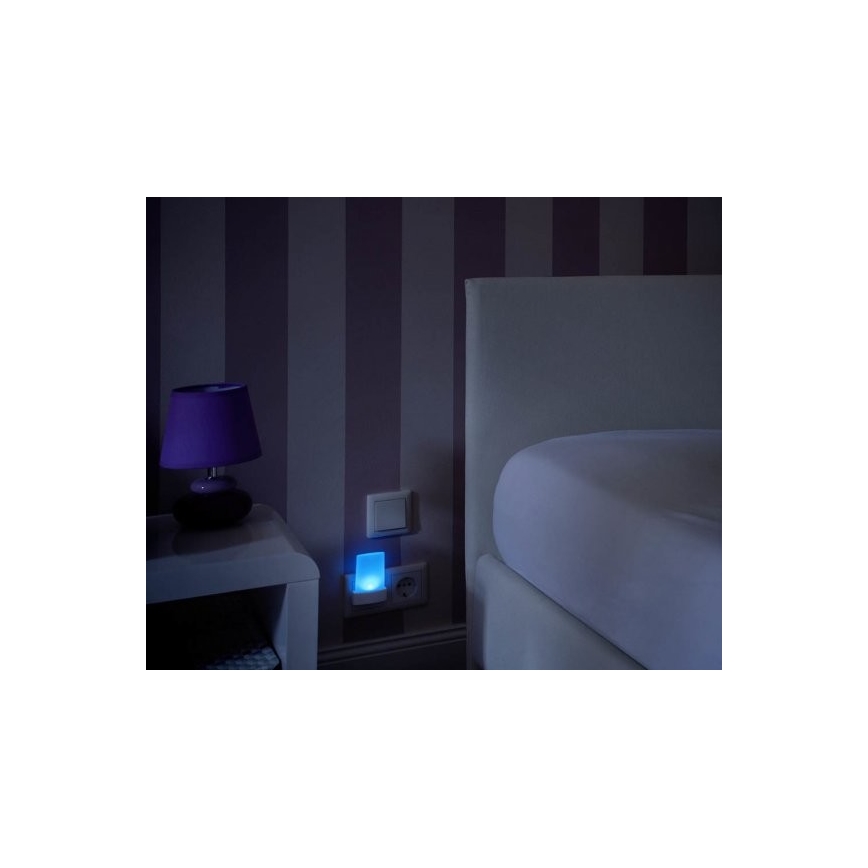 Ledvance - LED RGB Nakts gaismeklis ar sensoru LUNETTA LED/0,28W/230V