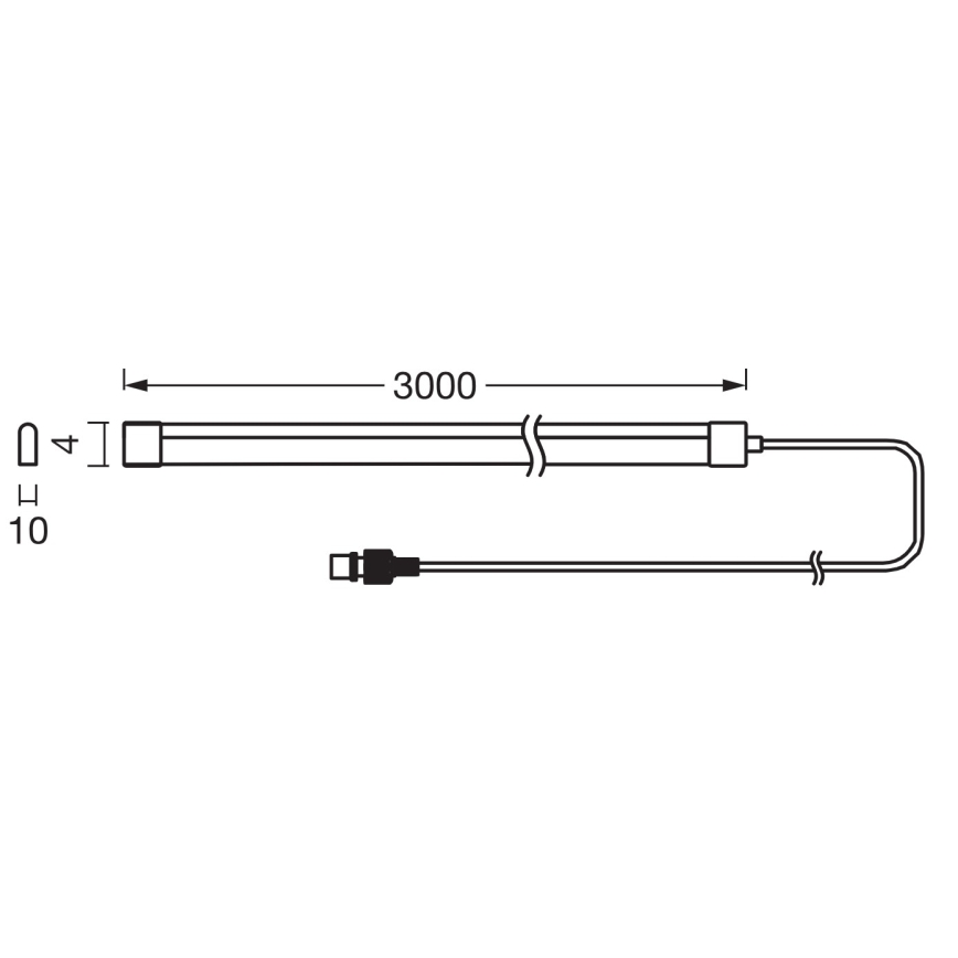 Ledvance - LED RGB regulējama saules lente FLEX MAGIC 3m LED/1,2W/3,7V 2000 mAh IP44 + tālvadība