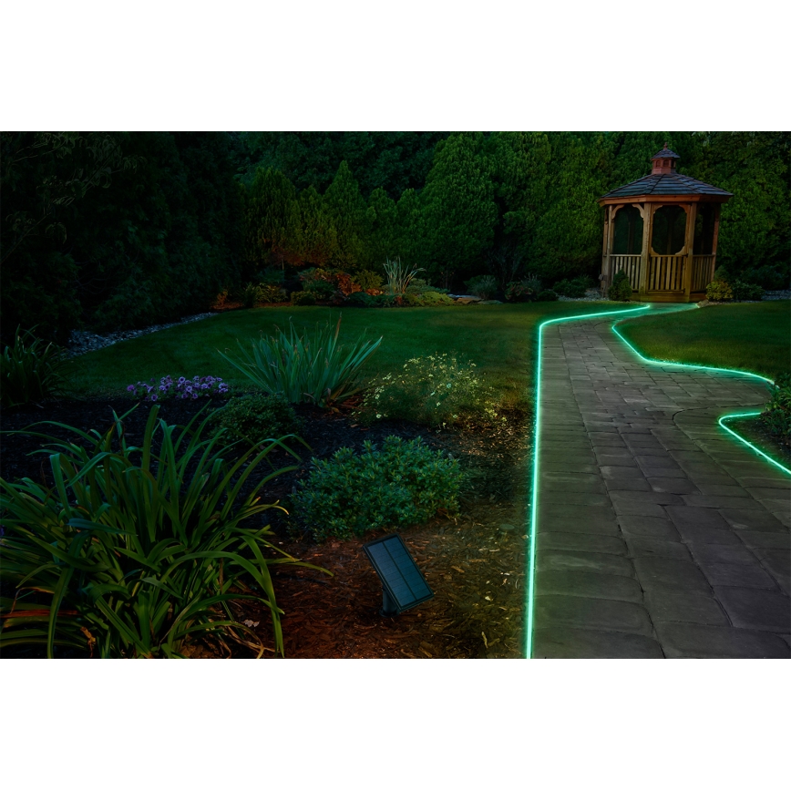 Ledvance - LED RGB aptumšojama saules LED lente FLEX MAGIC 5m LED/1,6W/3,7V 2000 mAh IP44 + tālvadības pults