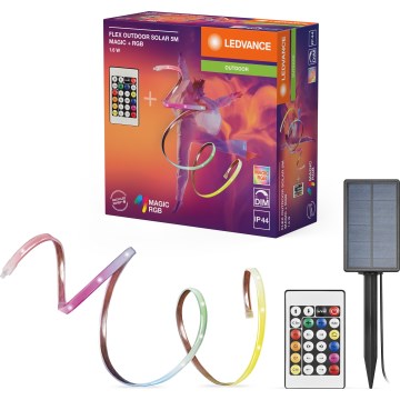Ledvance - LED RGB regulējama saules lente FLEX MAGIC 5m LED/1,6W/5V + tālvadības pults