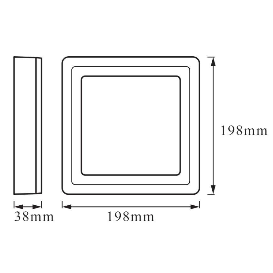 Ledvance - LED RGB Regulējams griestu gaismeklis LED/19W/230V ar tālvadības pulti