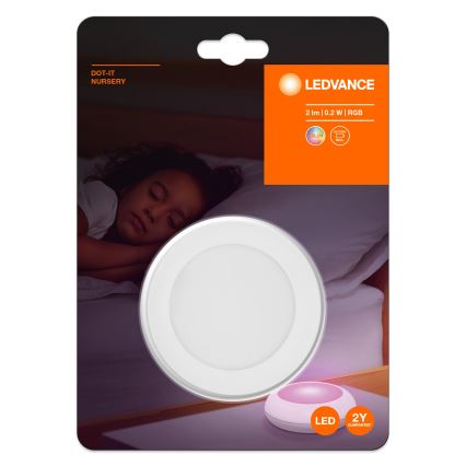 Ledvance - LED RGB Skārienjutīga orientācijas lampa DOT-IT LED/0,2W/4,5V