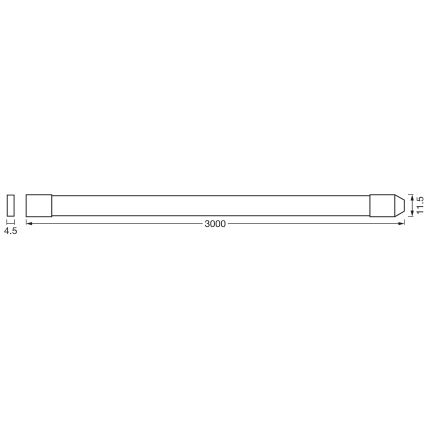 Ledvance - LED RGB+TW Aptumšojama āra josla FLEX 3m LED/12,5W/230V 2700-6500K IP44 Wi-Fi
