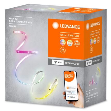 Ledvance - LED RGB+TW Aptumšojama josla SMART+ FLEX 2m LED/8,5W/230V Wi-Fi