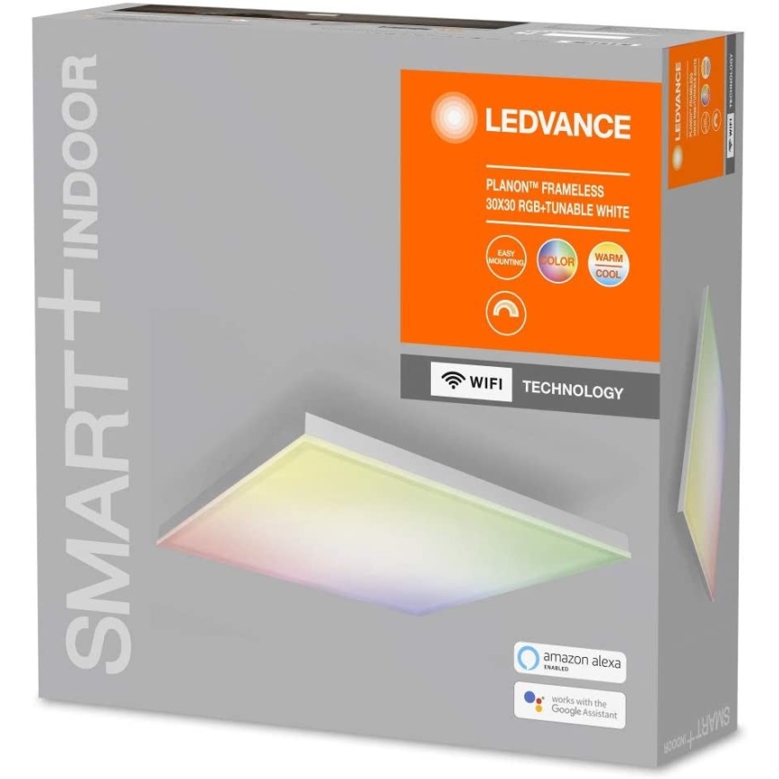 Ledvance - LED RGB+TW Aptumšojams griestu gaismeklis SMART+ FRAMELESS LED/20W/230V 3000K-6500K Wi-Fi