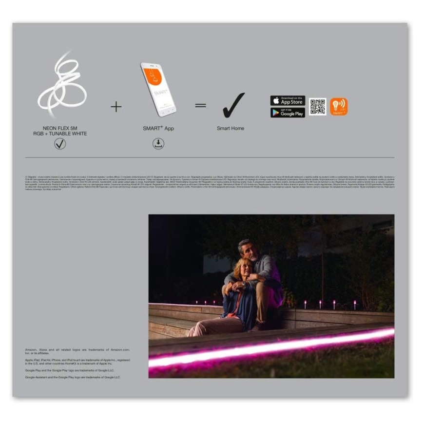 Ledvance - LED RGB+TW Āra josla SMART+ FLEX 5m LED/20W/230V 2700K-6500K IP44 Wi-Fi