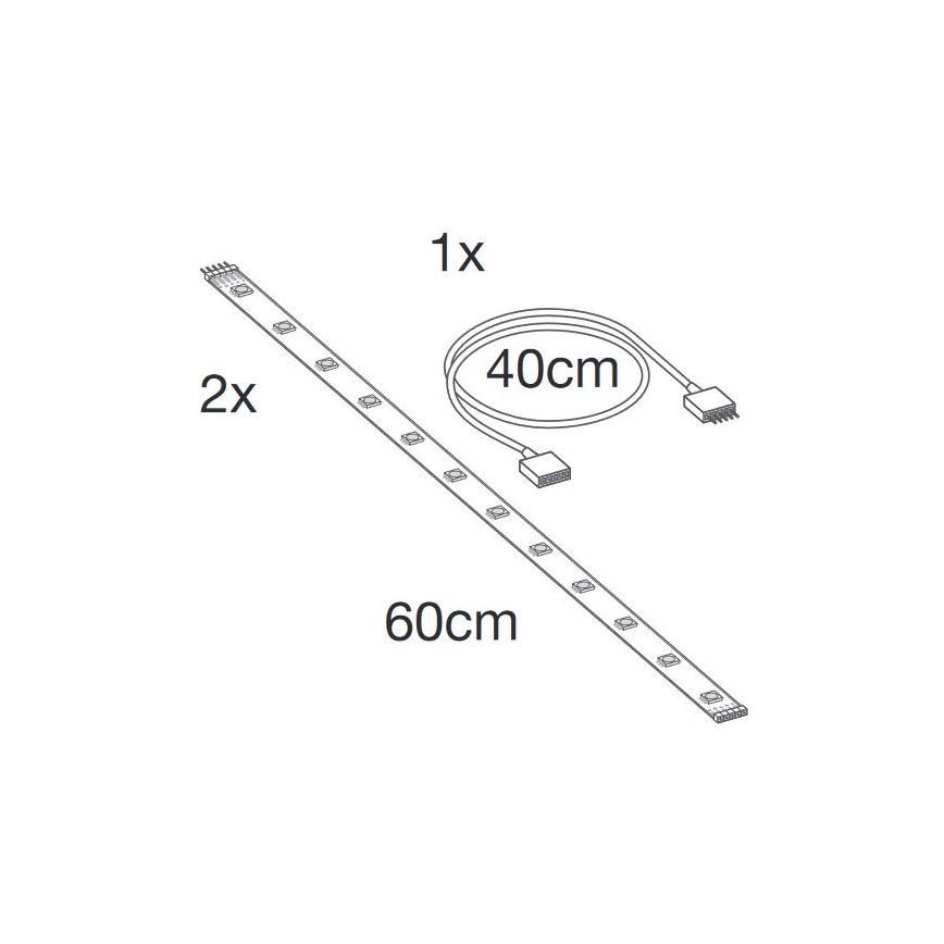 Ledvance - LED RGB+TW Pagarinājuma aptumšojama josla SMART+ FLEX 1,2m LED/6W/12V