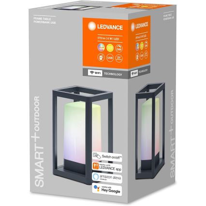 Ledvance - LED RGBW  Aptumšojama āra lampa ar ārējo akumulatoru LED/5W/230V Wi-Fi